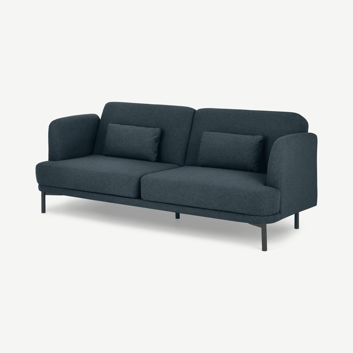 Herman Click Clack Sofa Bed, Aegean Blue Fabric