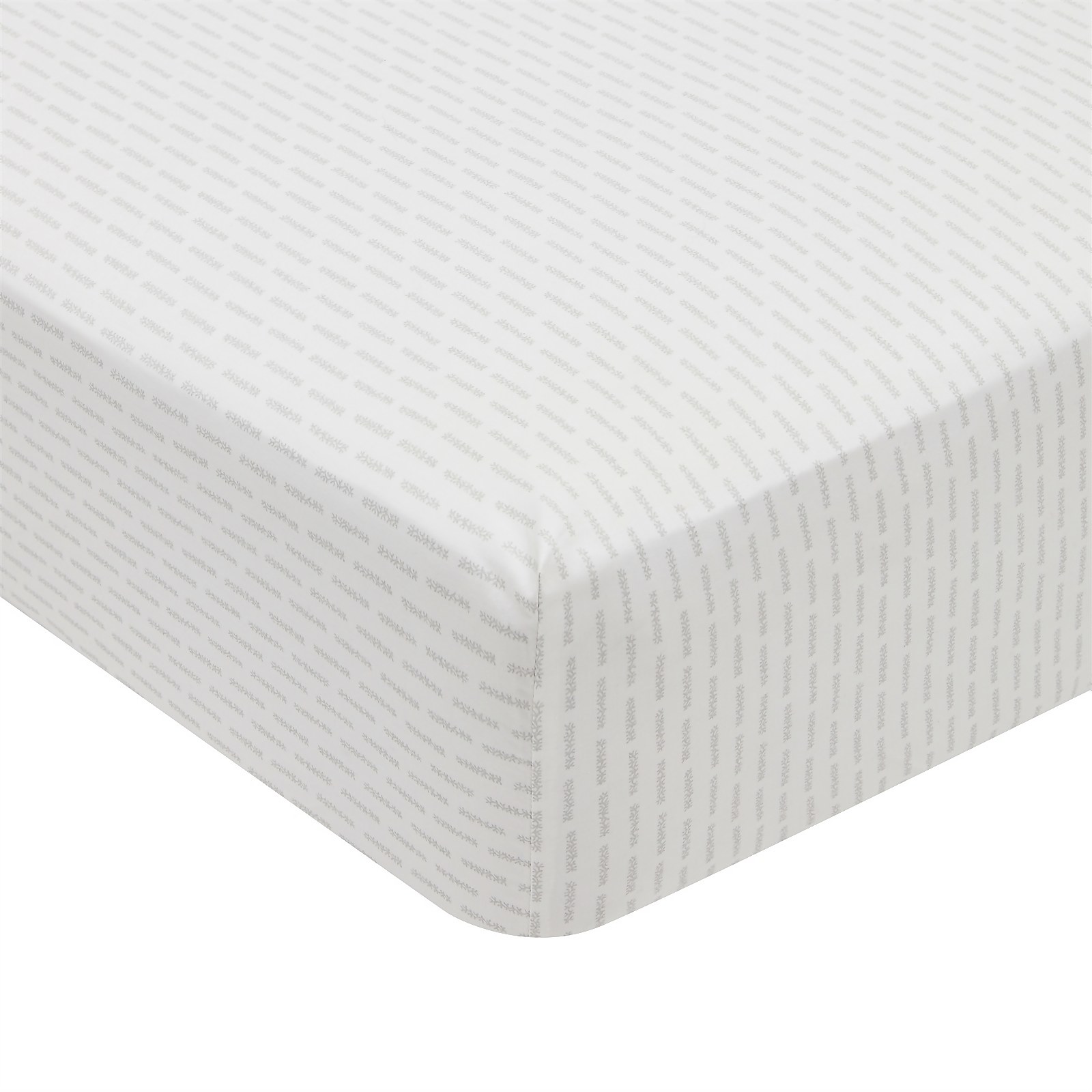 Silva Fitted Sheet Single Bed Cloud Grey