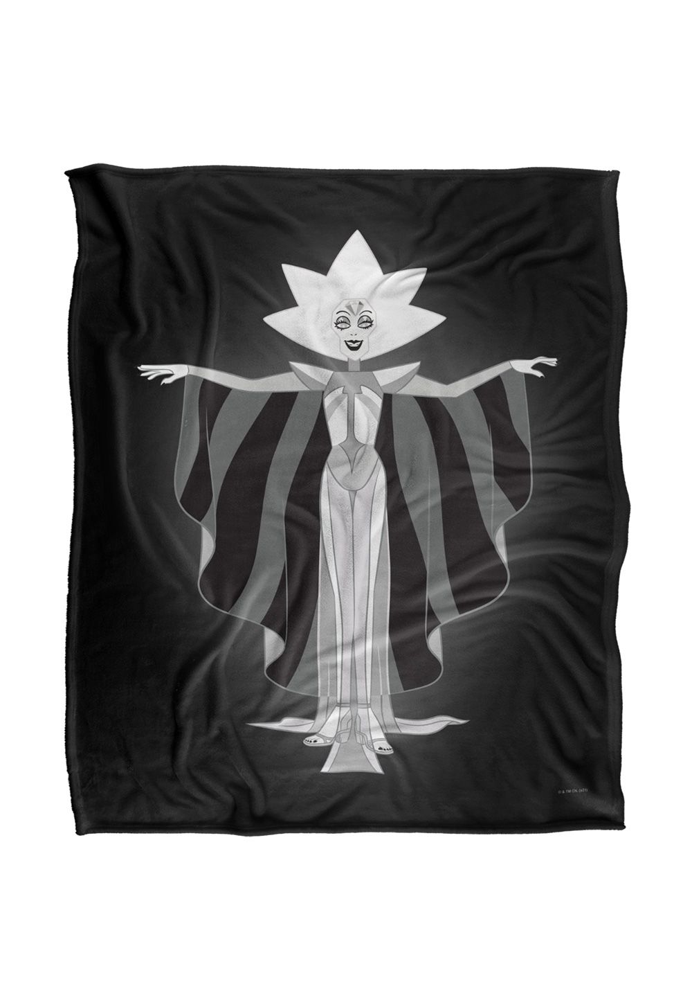 Cartoon Network Steven Universe White Diamond Dress Silky Touch Super Soft Throw Blanket 152 X 127 cm