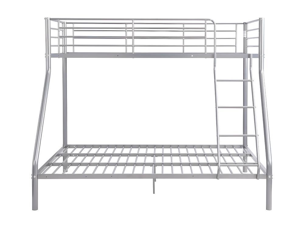 Vente-unique Bunk Beds - 90 X 190 Cm & 140 X 190 Cm - Steel - Silver - ELEVATIO