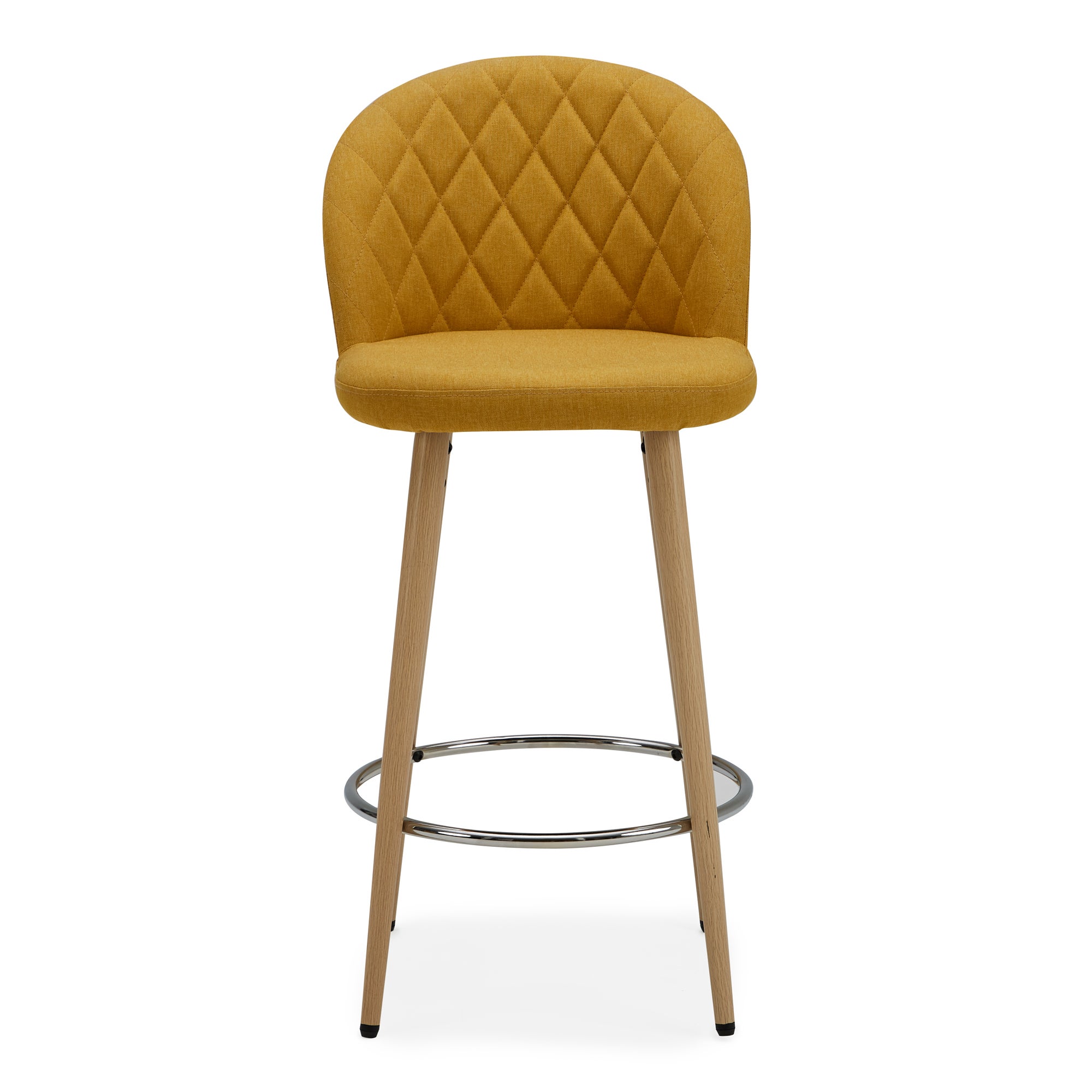 Astrid Fabric Bar Stool Yellow