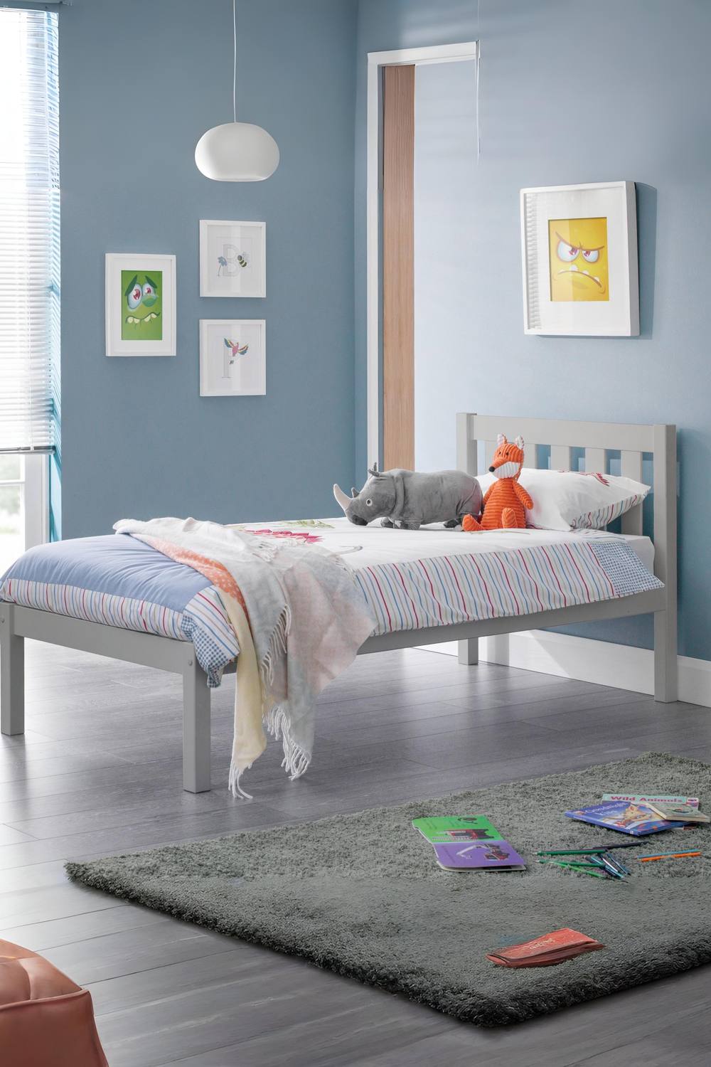 Julian Bowen Luna Bed in Grey