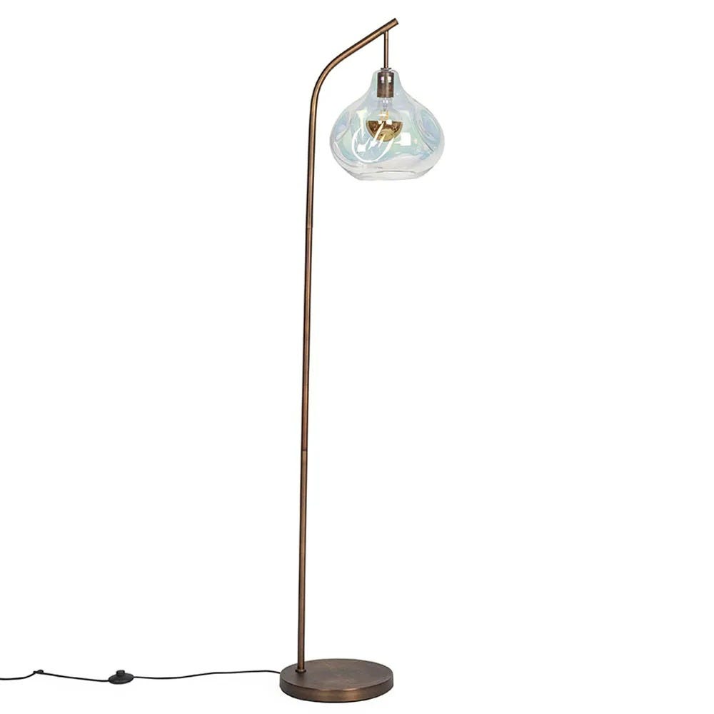 Heal's Bolha Floor Lamp Petrol & Bronze 2