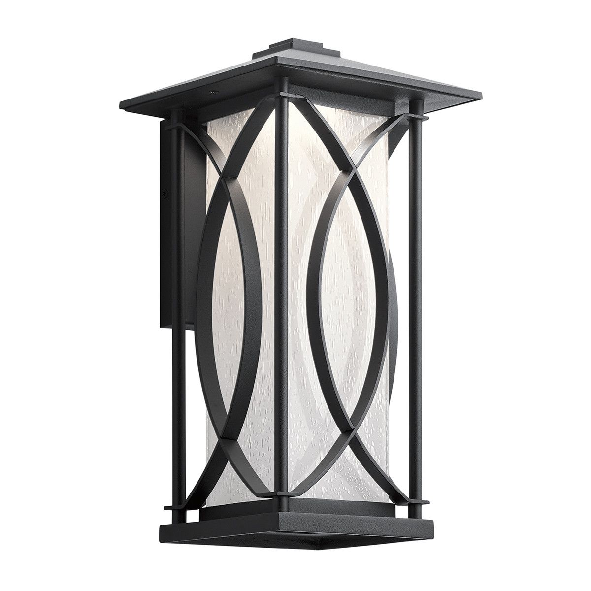 Netlighting Kichler Ashbern Outdoor 1 Light Wall Lantern Textured Black IP44