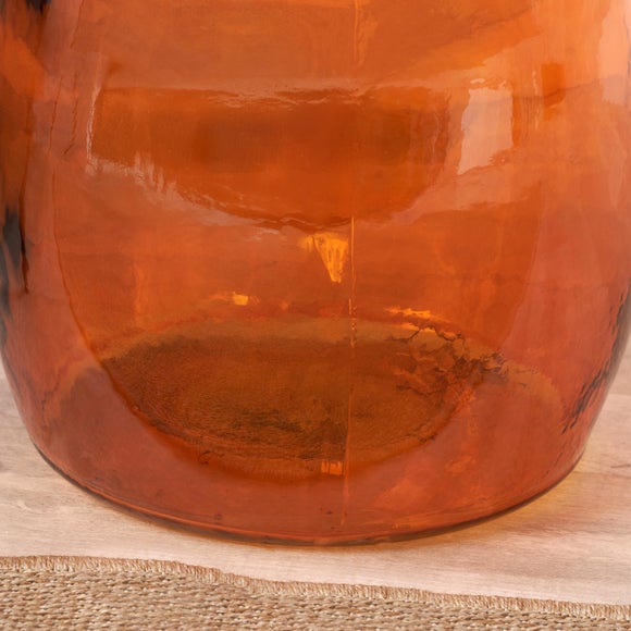 Orange Organic Shaped Glass Vase 2