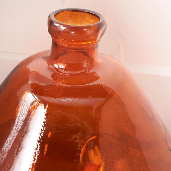 Orange Organic Shaped Glass Vase 2