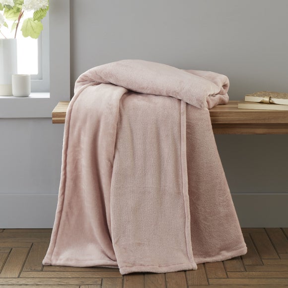 Catherine Lansfield Raschel Velvet Touch Throw Blanket 200cm x 240cm