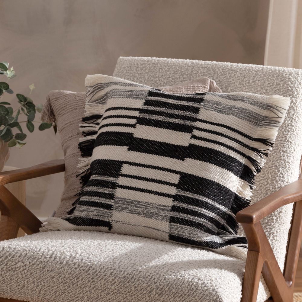 HOEM Torode Woven Cushion in Black
