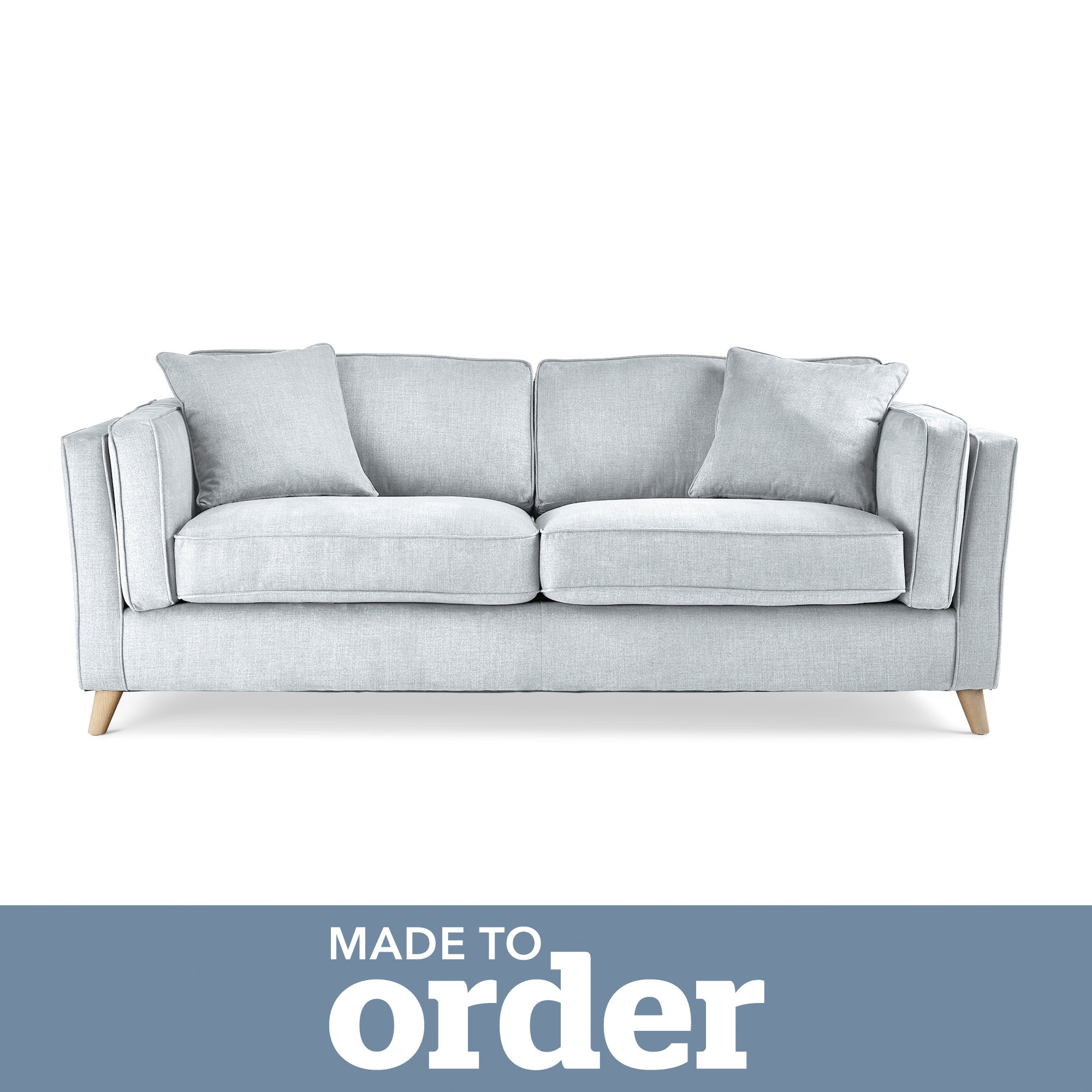 Arabella 3 Seater Sofa Brushed Plain Fabric Brushed Plain Dew