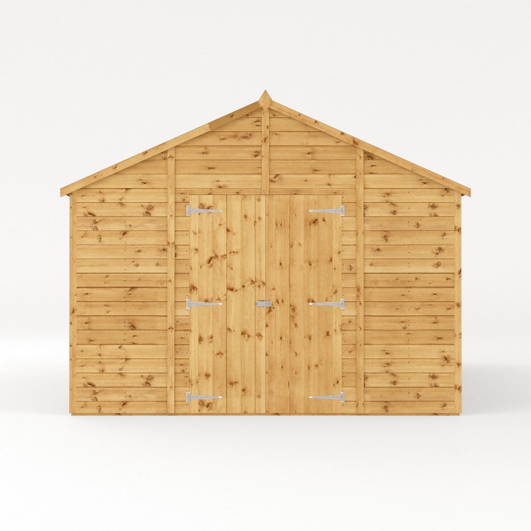 Mercia 20 x 10 Ft Premium Shiplap Apex Workshop - L606.2 x W322.7 x H252.4 cm in Brown 3
