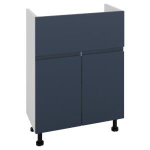 Wickes Lakemoor Navy Blue Standard Depth Vanity Unit - 600mm