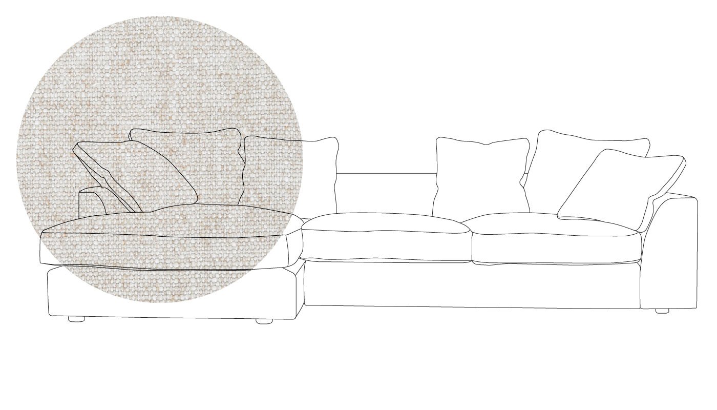 Heal's Cumulus Right Hand Facing Corner Sofa In Broad