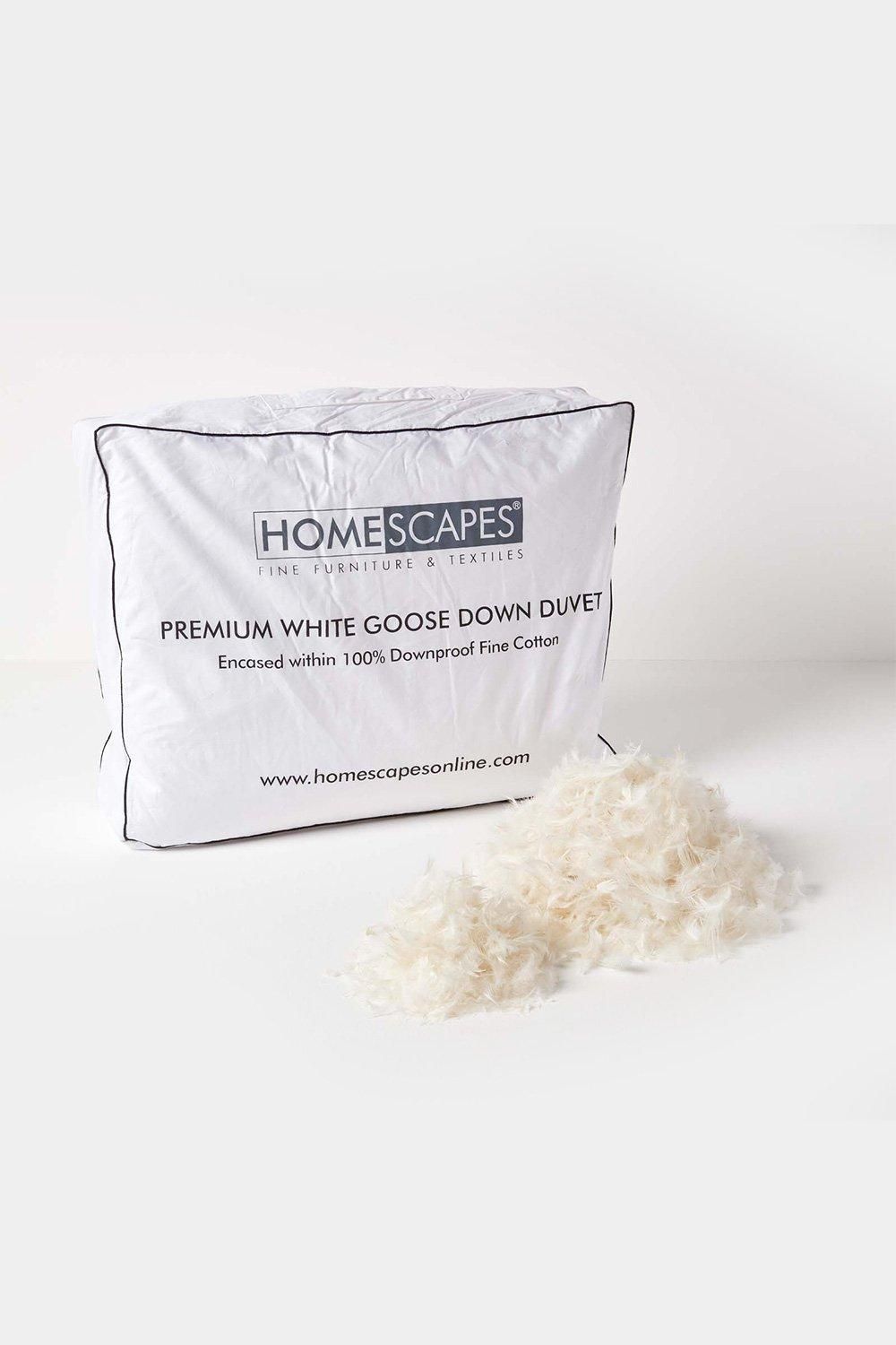 Homescapes Premium White Goose Down 13.5 Tog Winter Duvet 3