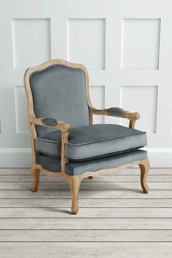 Le Brun - French Oak Smoke Occasional Armchair