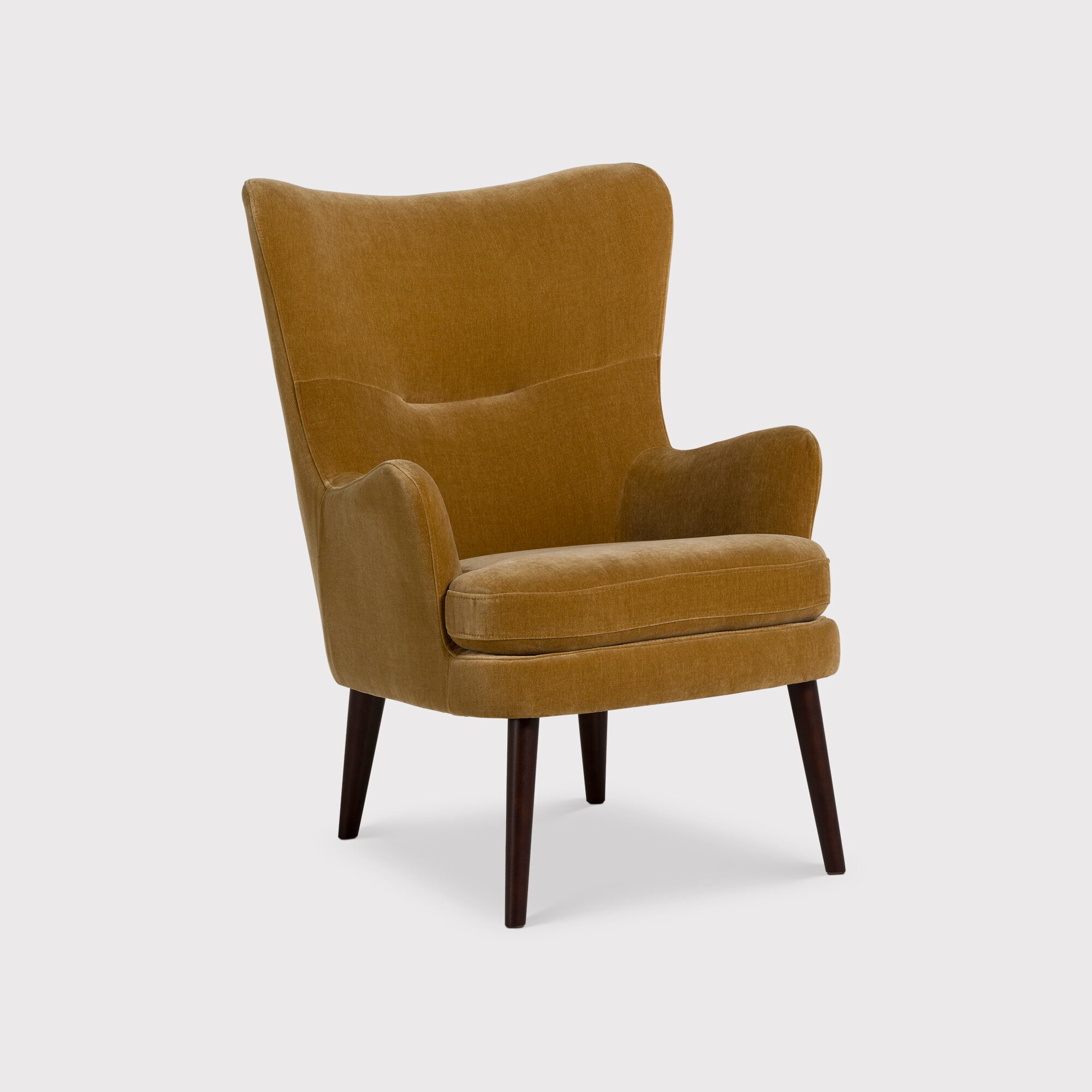 Fiora Armchair, Yellow Velvet | Barker & Stonehouse