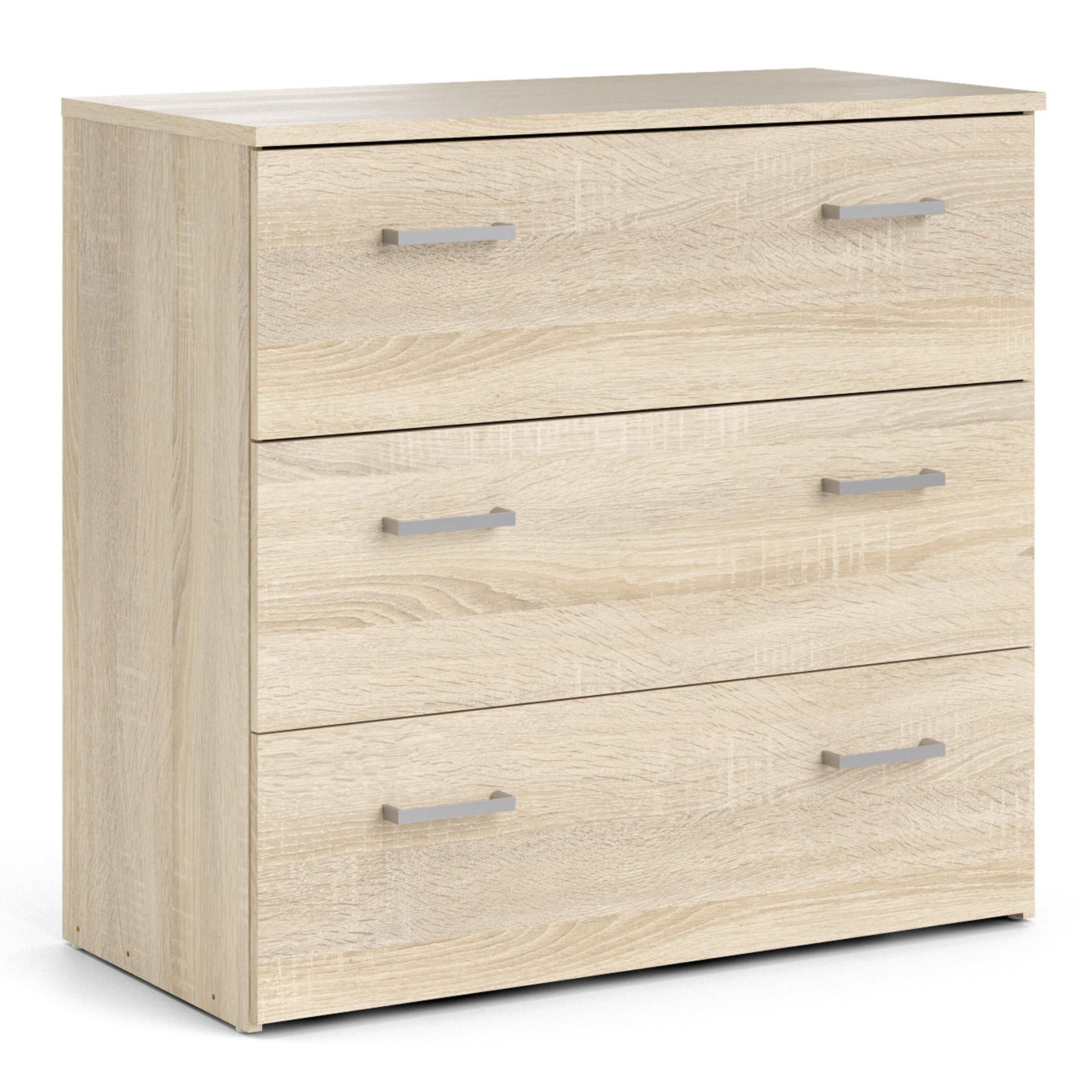 Furniture To Go Space Chest of 3 Drawers in Light Oak