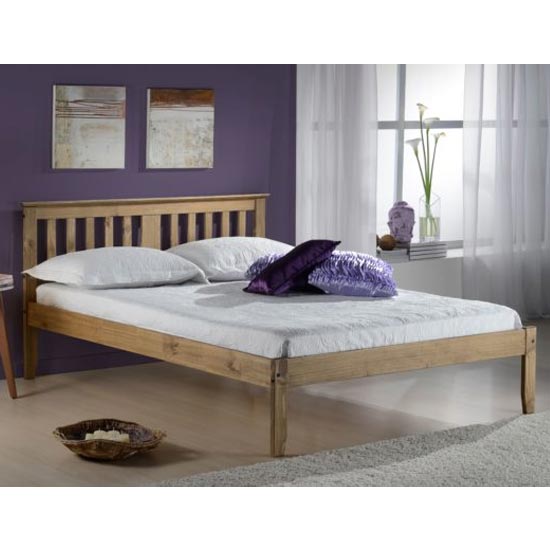 Salvador Wooden Single Bed In Antique Pine