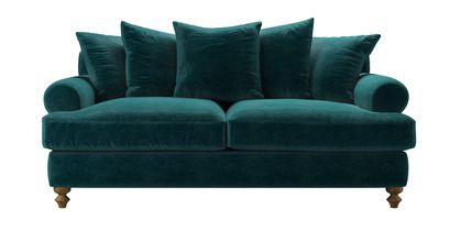 Teddy 2.5 Seat Sofa Bed in Jade Smart Velvet - sofa.com