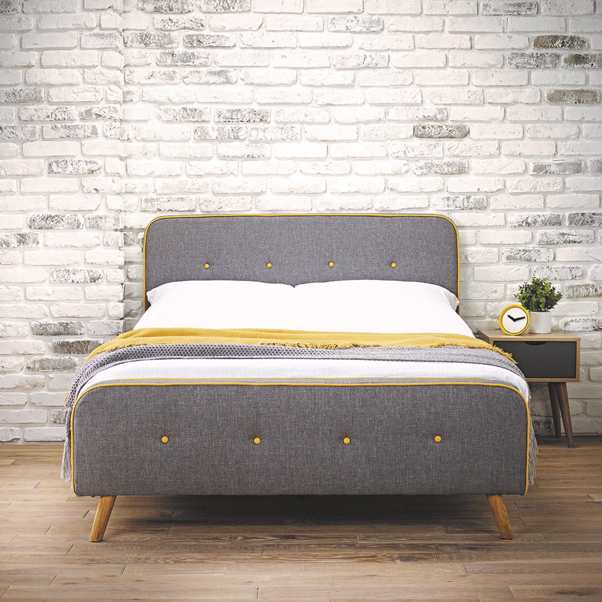 Loft Linen Bed Frame Grey