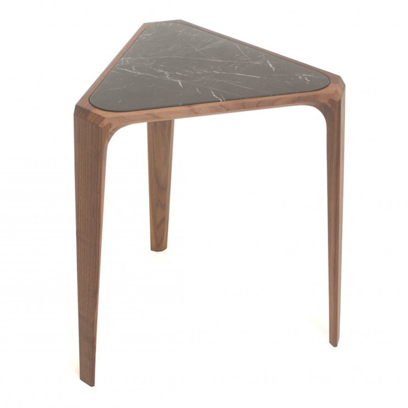 Heal's Mary's Side Table Walnut & Black Marble