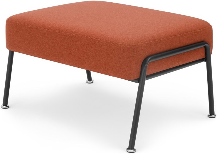 Knox Footstool, Retro Orange