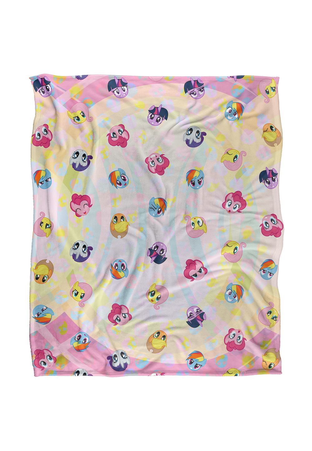 Hasbro My Little Pony Pattern Silky Touch Super Soft Throw Blanket in White