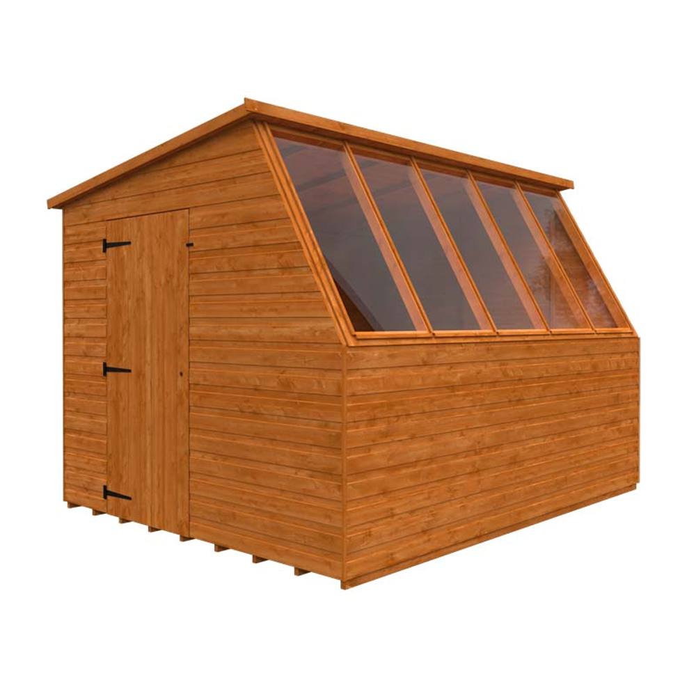 Buttercup Farm 10x8 Jewel Potting Shed 12mm Shed - L295 x W235 x H217 cm in Burnt Orange
