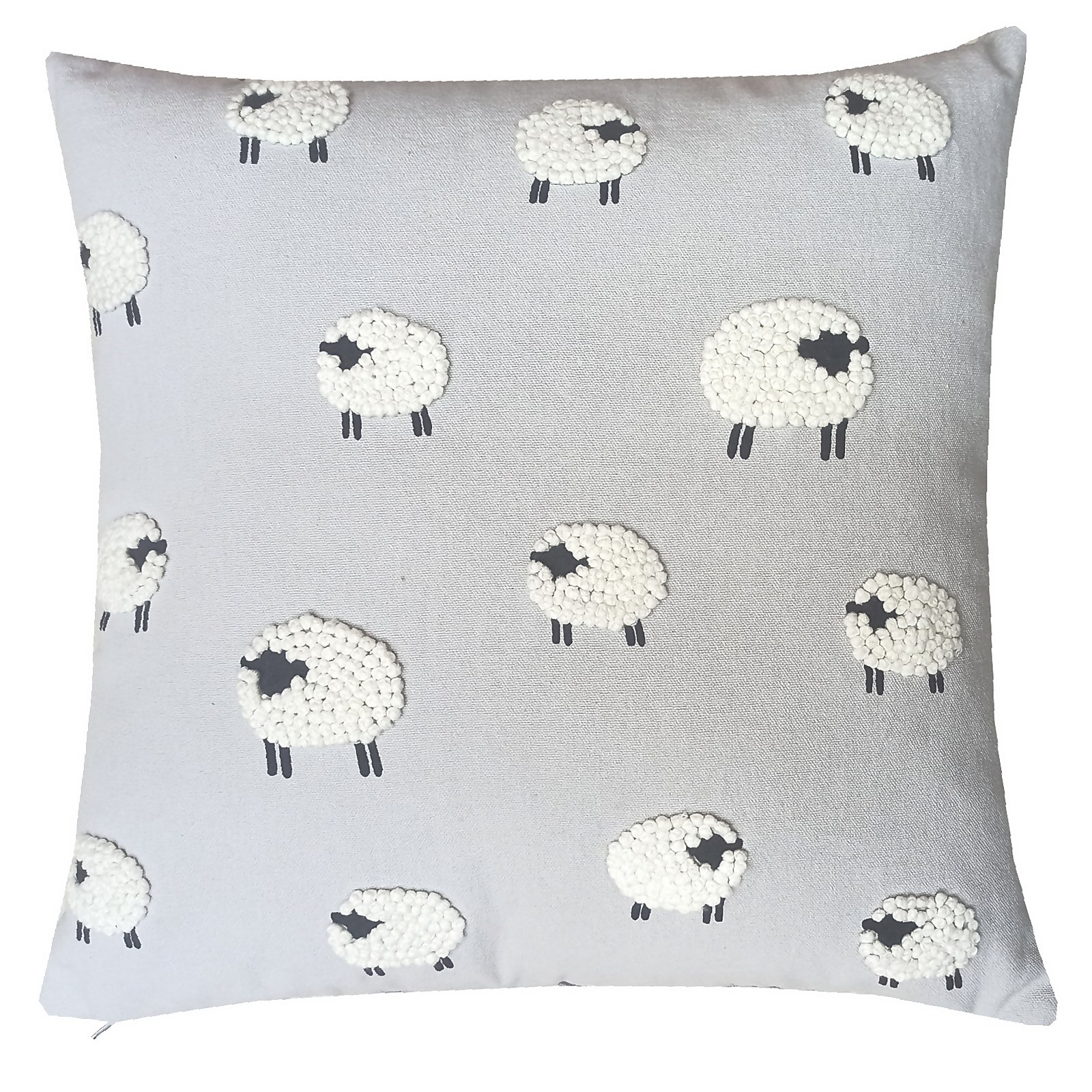 French Knot Sheep Cushion - 43x43cm