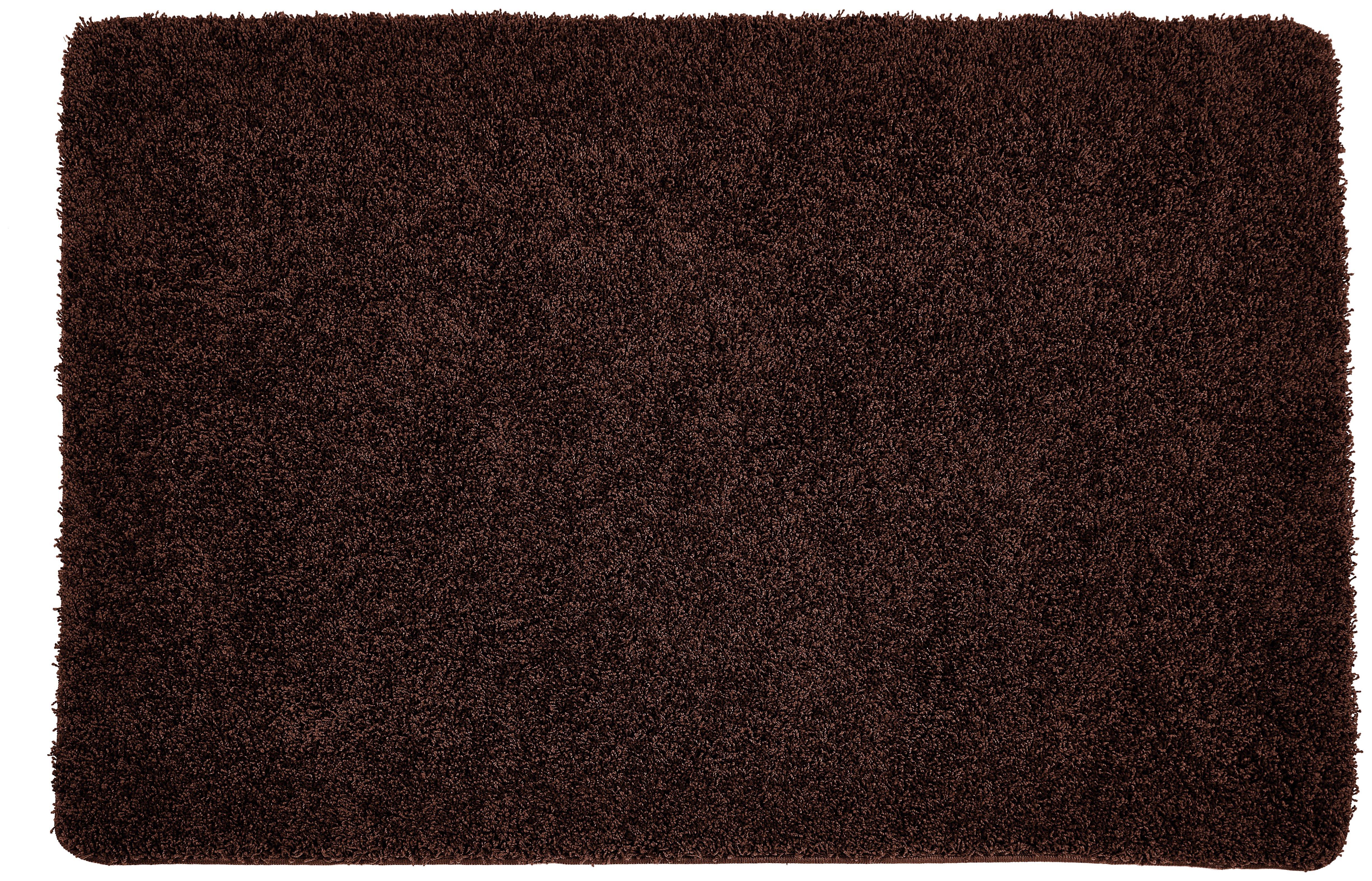 Buddy Plain Shaggy Mat  Rug - 120x80cm - Brown.