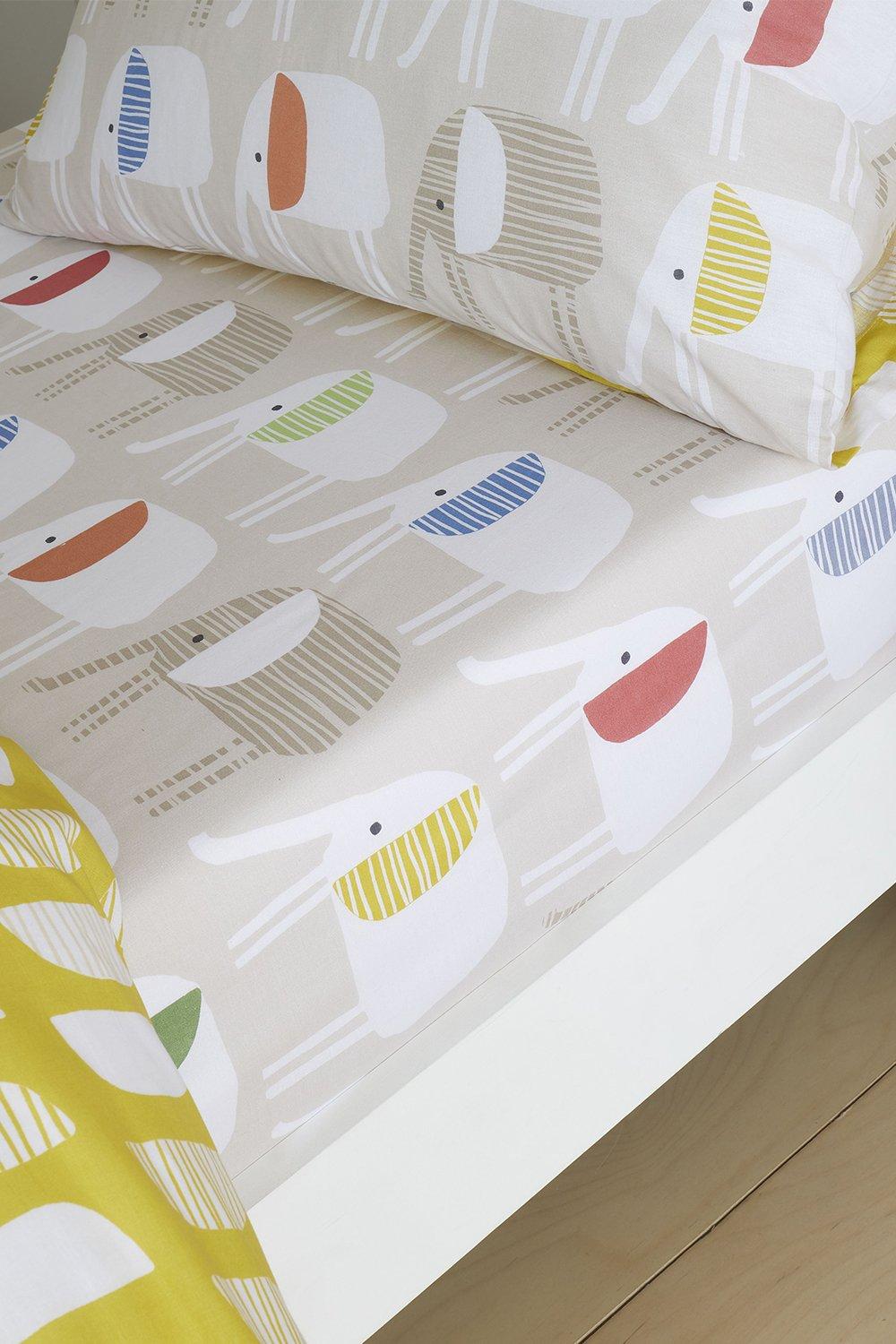 Minbu Elephant Single Fitted Sheet