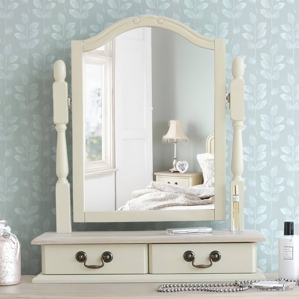 Statement Furniture Juliette Trinket Mirror in Ivory