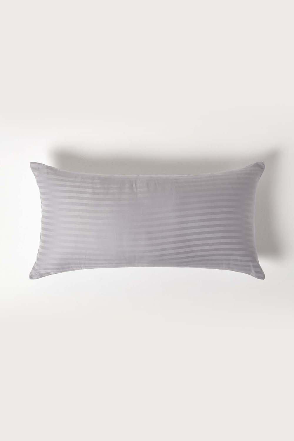Homescapes Continental Egyptian Cotton Pillowcase 330 TC, 40 x 80 cm in Grey