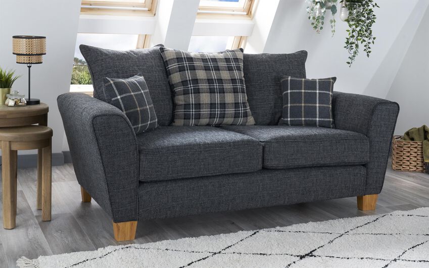 ScS Living Theo Fabric 2 Seater Scatter Back Sofa