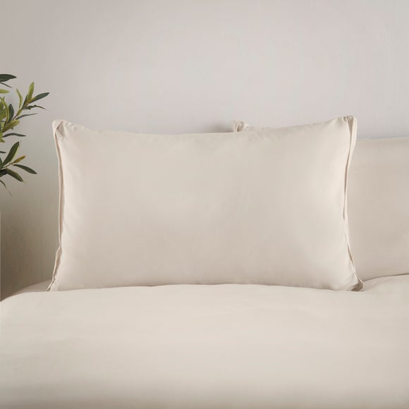 Pure Cotton Easy Zip Standard Pillowcase Pair