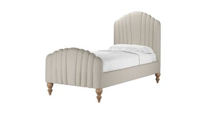 Bella Single Bed in Canvas Pure Belgian Linen - sofa.com