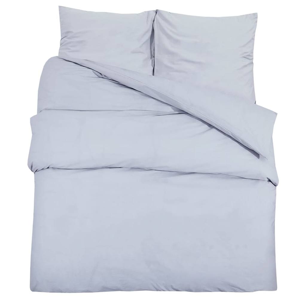 Berkfield Home Duvet Cover Set Grey 200x200 cm Light-weight Microfiber