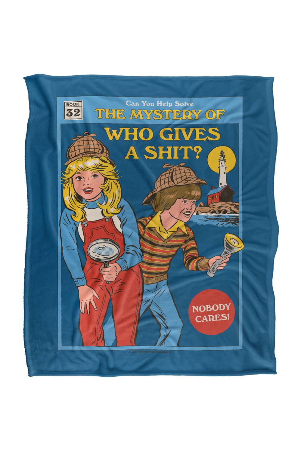 Steven Rhodes Who Gives A Silky Touch Super Soft Throw Blanket