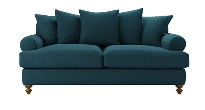 Teddy 2.5 Seat Sofa Bed in Evergreen Brushed Linen Cotton - sofa.com
