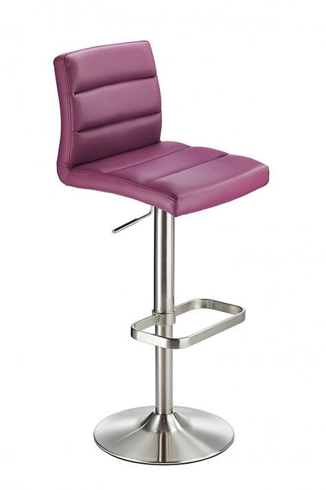 netfurniture Swank Adjustable Bar Stool Purple