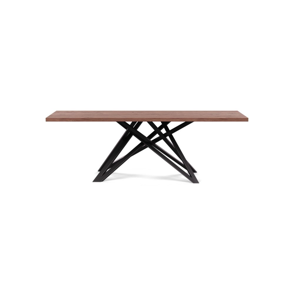 Heal's Vienna Dining Table 220x90cm Oiled Walnut Straight Edge Filled