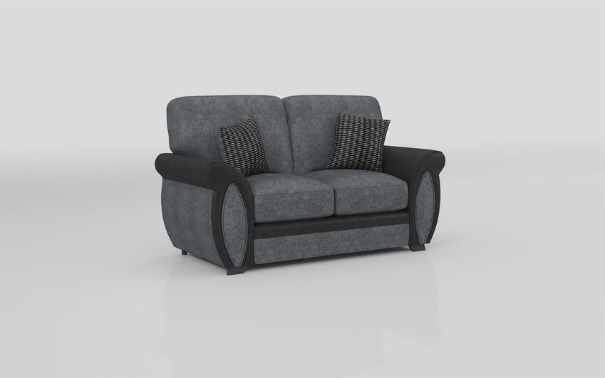 ScS Living Grey Maddie Fabric 2 Seater Standard Back Sofa