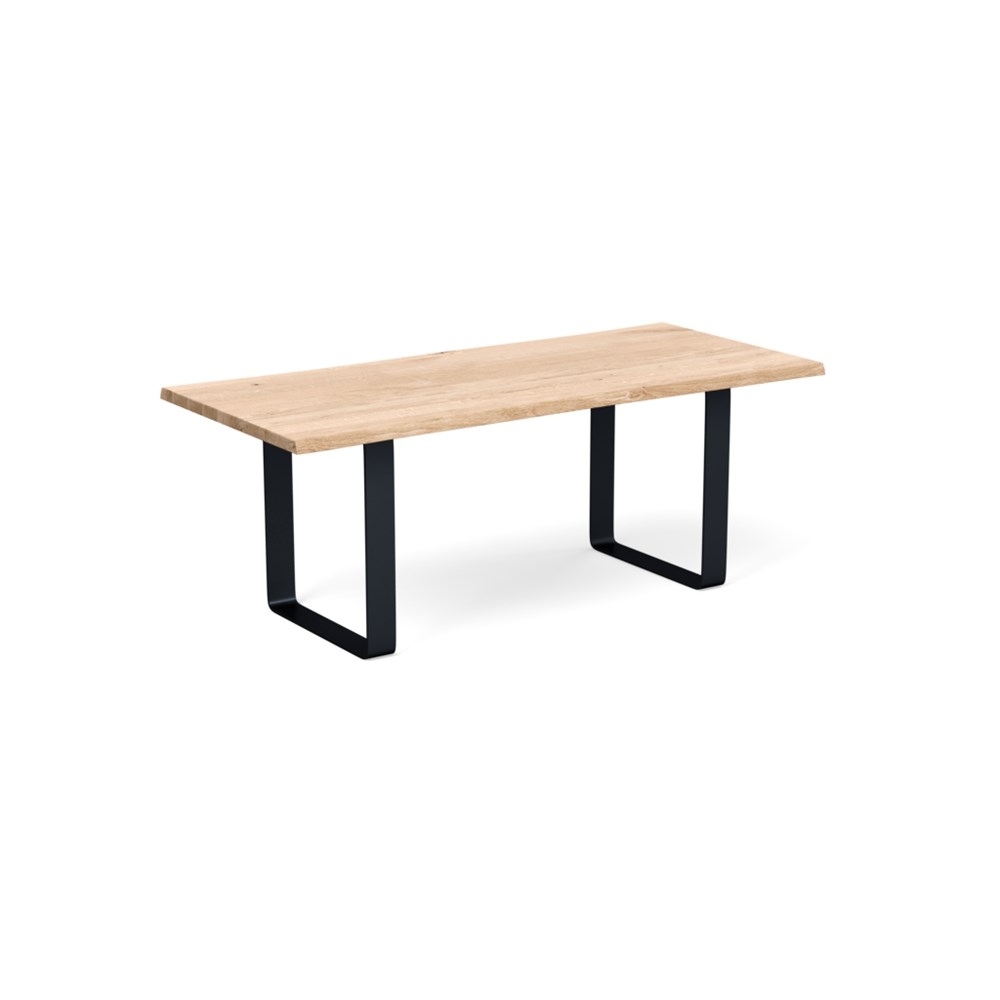 Heal's Prague Table 280x100cm White Oak Natural Edge Filled