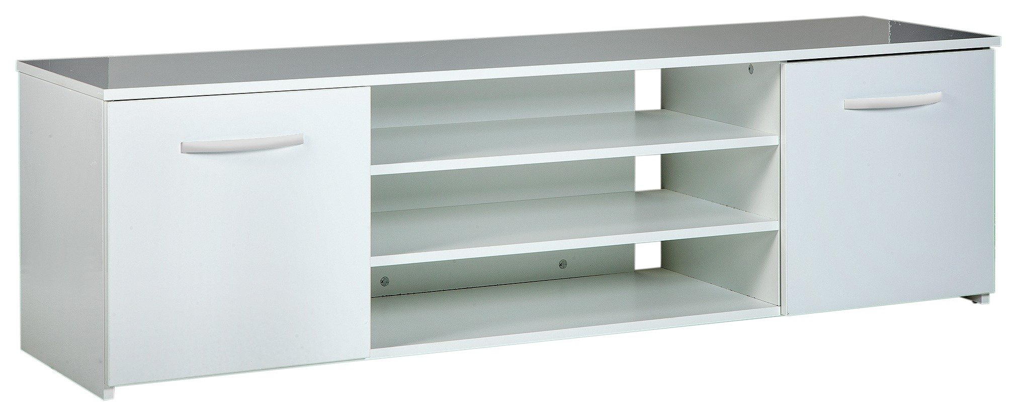 Habitat Hayward 2 Door Wide TV Unit - White Gloss