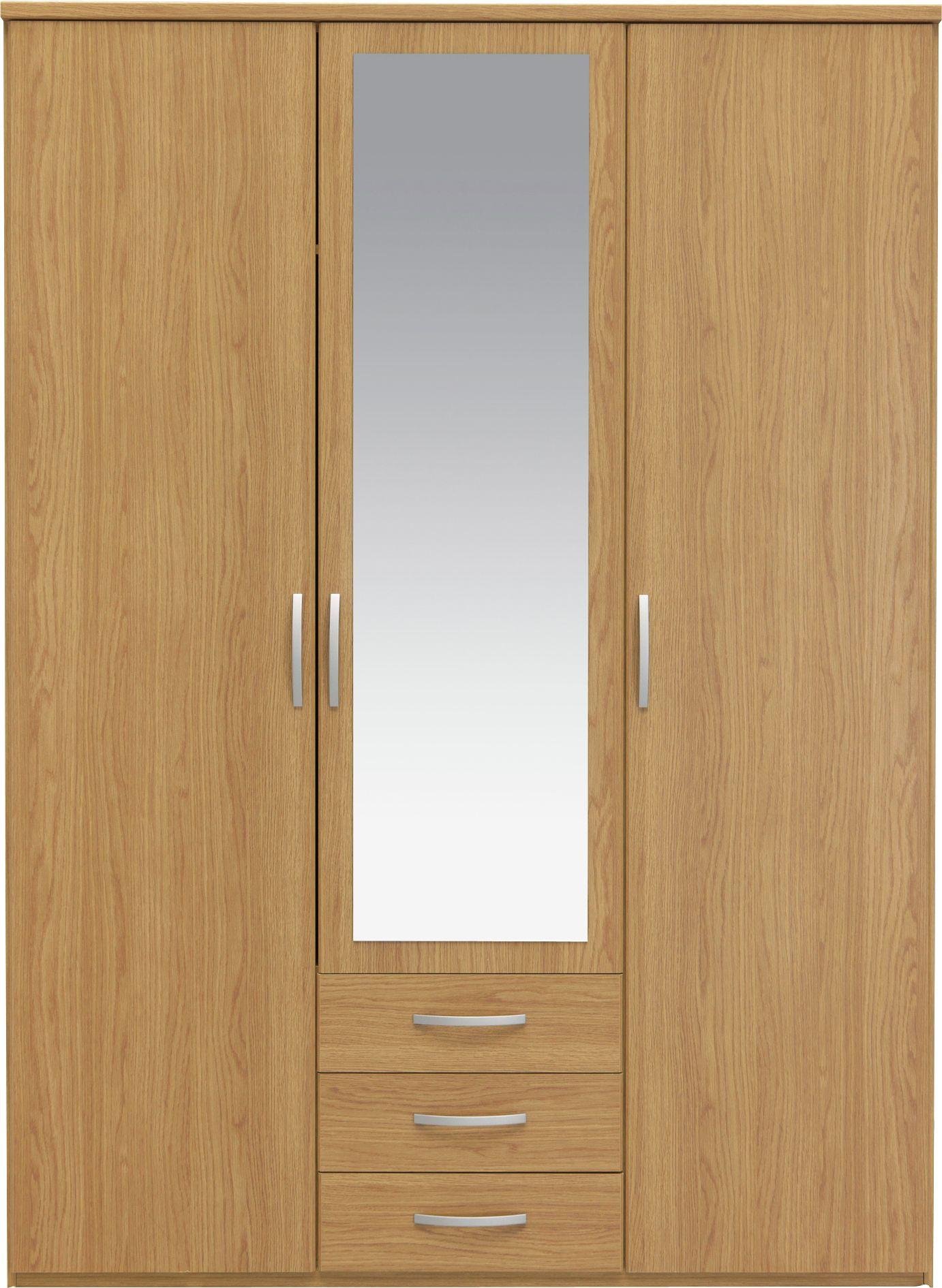 Argos Home New Hallingford 3 Dr 3 Drw Wardrobe - Oak Effect