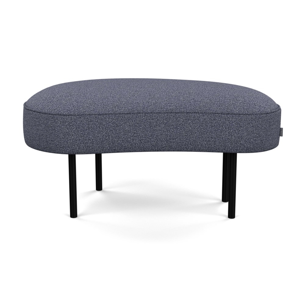 Heal's Isola Small Ottoman Loop Boucle Navy Black Feet