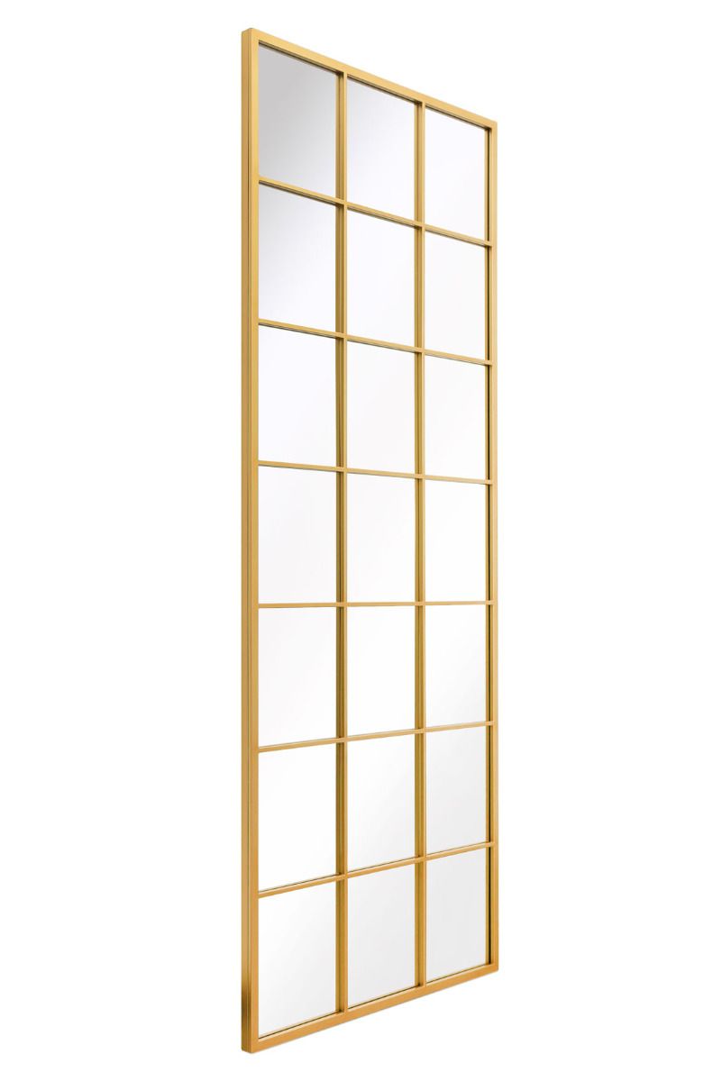 MirrorOutlet Gold Modern Window Leaner / Wall Mirror 79" X 31" (200CM X 80CM) 4