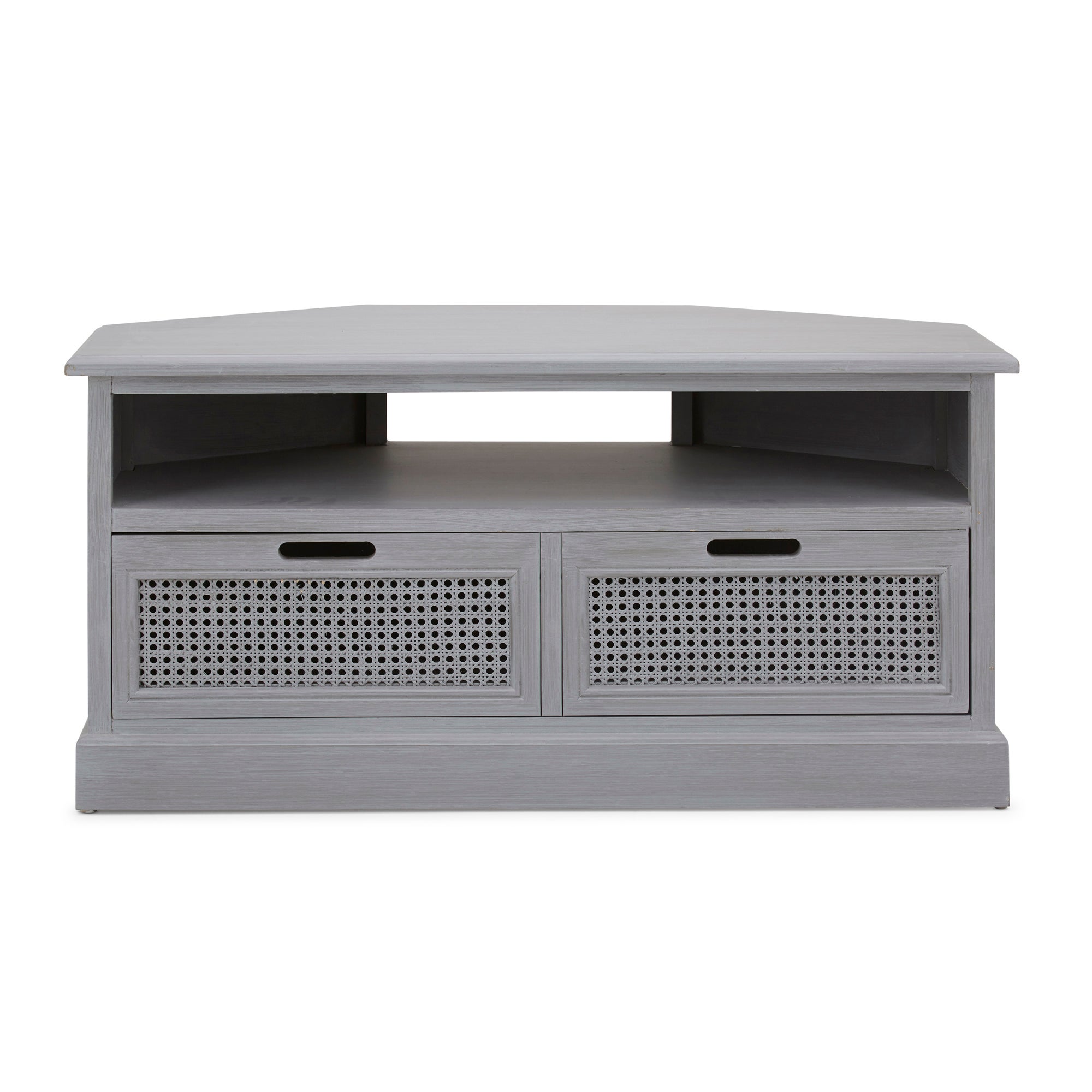 Lucy Cane Grey Corner TV Stand Slate (Grey)