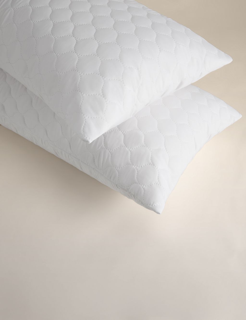 M&S 2 Pack Microfibre Pillow Protectors White