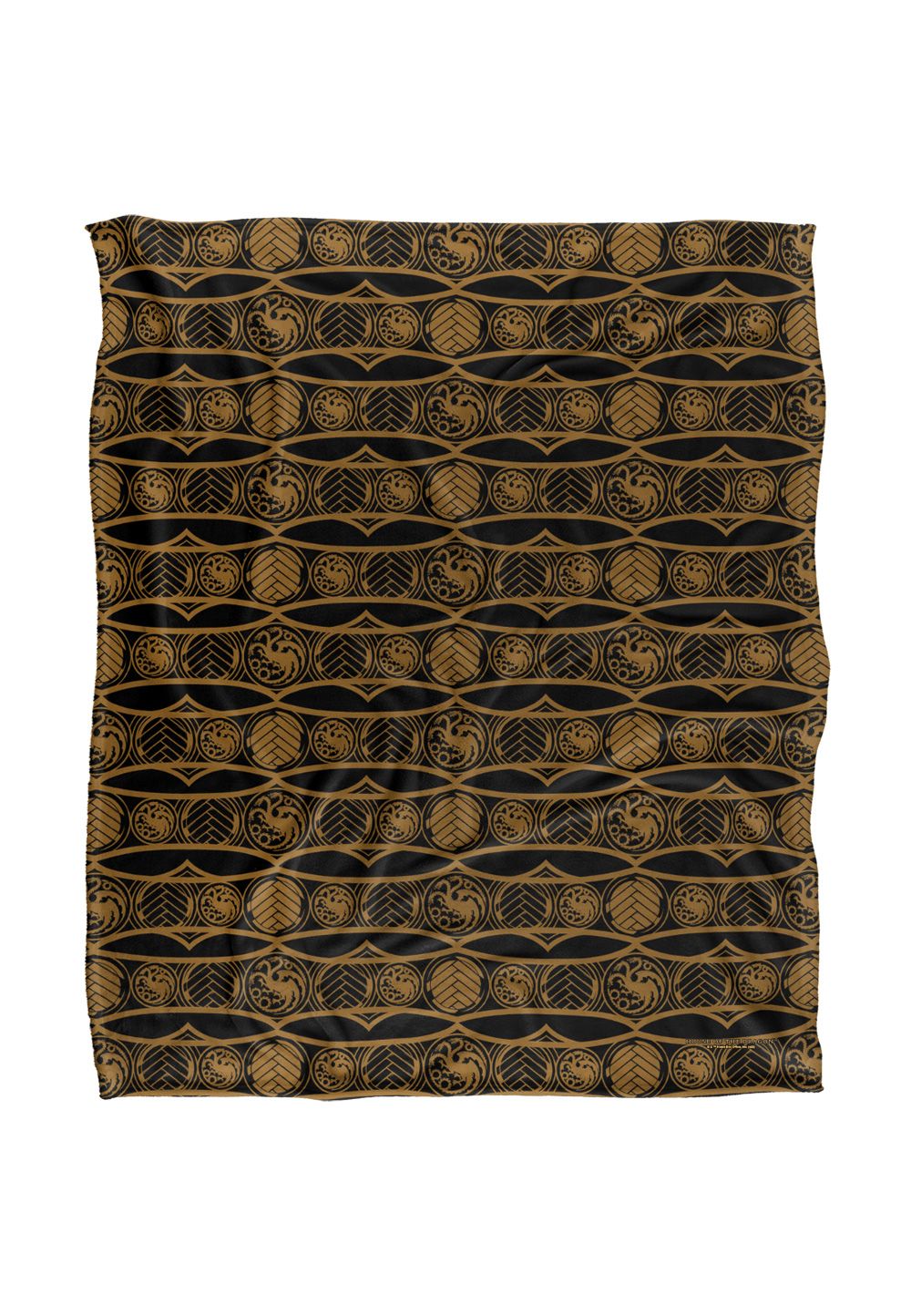 Game Of Thrones House of The Dragon Blanket, 152x127 cm Dragon Band Silky Touch Super Soft Throw Blanket in White