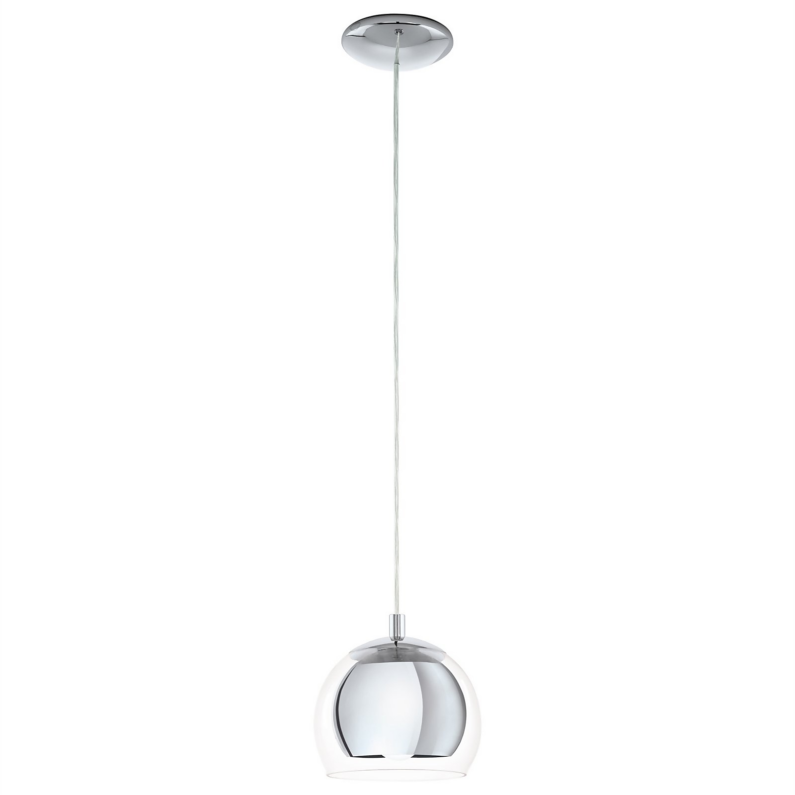 Eglo Rocamar 1 Light Pendant Light - Chrome